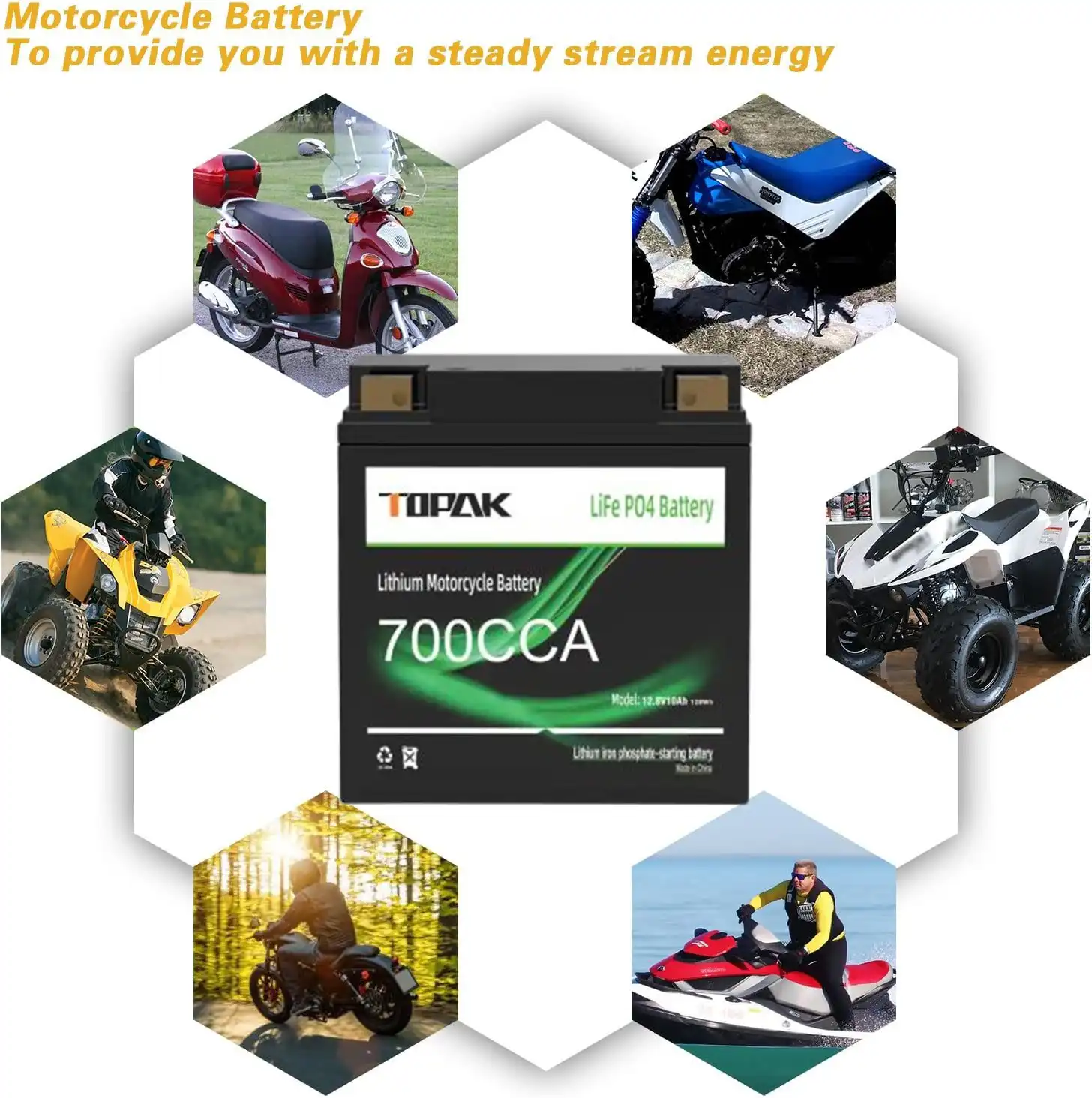 Motorcycle Starter Battery 700CCA Motorcycle Starter Battery 700CCA