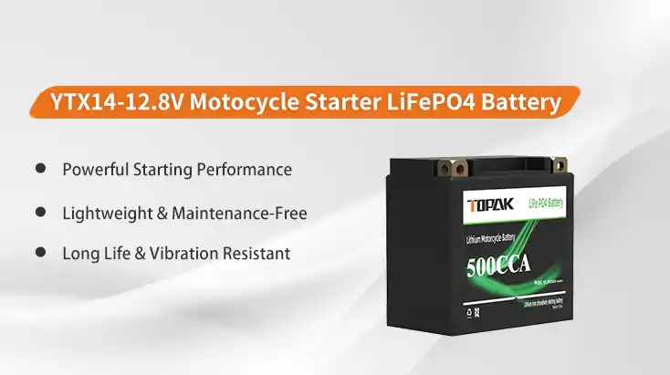 YTX14-12.8V Motorcycle Starter Battery