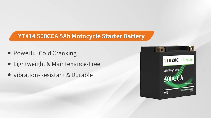 YTX14-12.8V Motorcycle Starter Battery