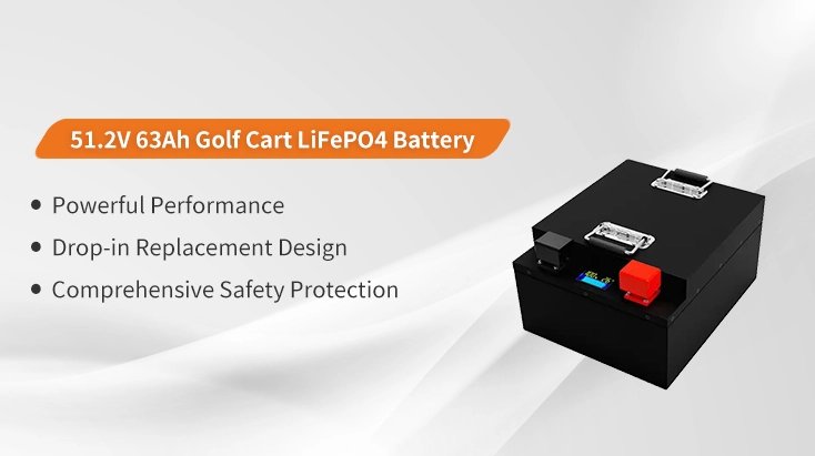 51.2V 63Ah 100A Golf Cart LiFePO4 Battery 51.2V 63Ah 100A Golf Cart LiFePO4 Battery