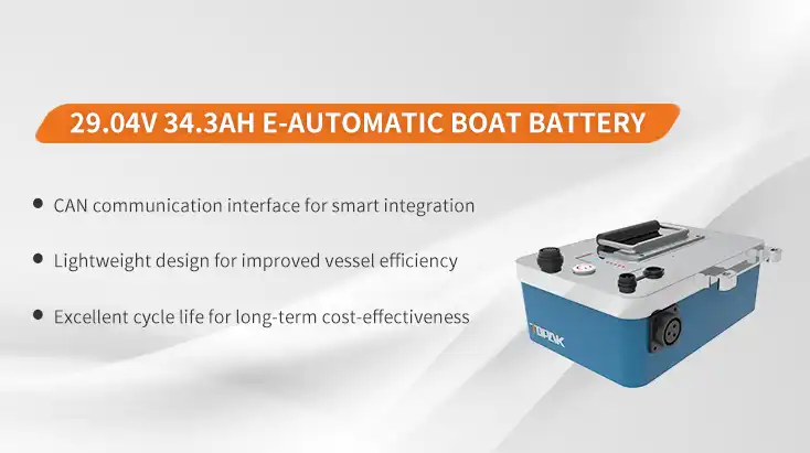29.04V 34.3Ah E-Automatic Boat Battery