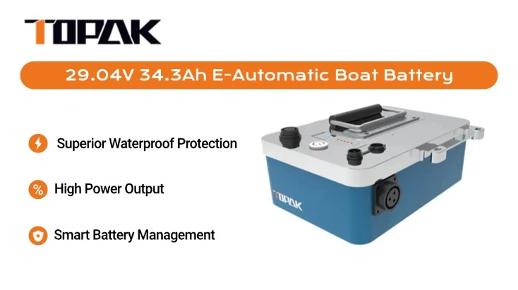29.04V 34.3Ah E-Automatic Boat Battery