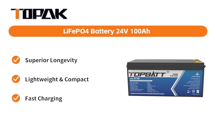 Car Starter Battery 24V 100Ah