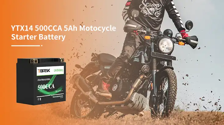 YTX14-12.8V Motorcycle Starter Battery: Cold Crank Amp & Voltage